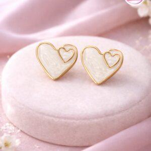 18k GoldPlated  Heart Earring