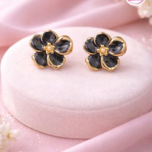 18kGoldPlated  Flower Earring