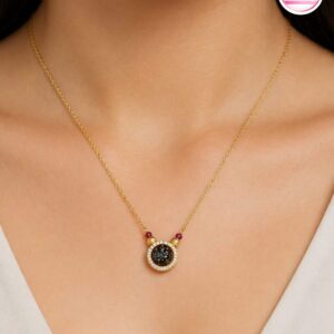 Black Diamond Ball Mangalsutra For Women