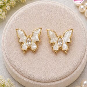 18k GoldPlated Butterfly Earring