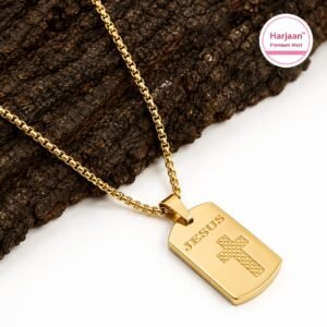 gold plated jesus locket chain