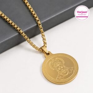 gold plated hanuman pendant