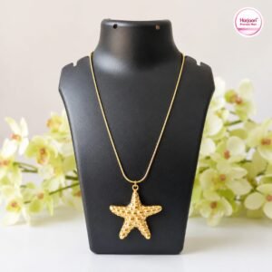 18k gold plated anti tarnish star necklace