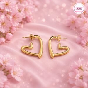 18k gold plated anti tarnish hoop earring