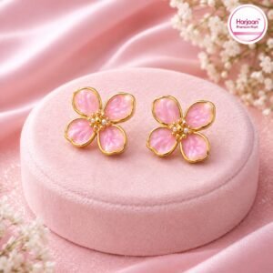 18k gold plated anti tarnish stud earring