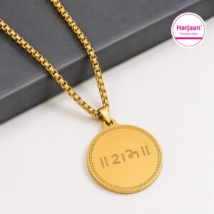 gold plated om bracelet