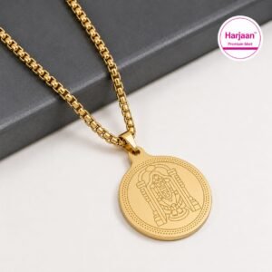 gold plated venkateshswamy locket chain