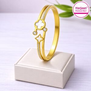 18k gold plated anti tarnish , stainless steel, water proof banglebracelet