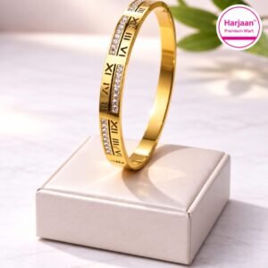 18k gold plated anti tarnish , stainless steel, water proof banglebracelet