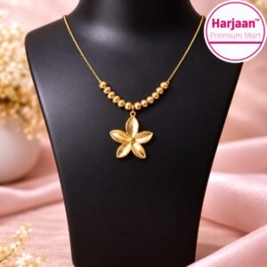 18k gold plated anti tarnish , stainless steel water proof gold necklace for women