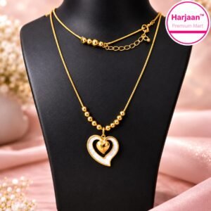 18k gold plated anti tarnish , stainless steel water proof gold necklace for women