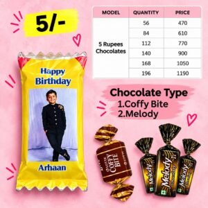 customised photo print chocolate