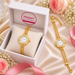 18k gold plated anti tarnish watch